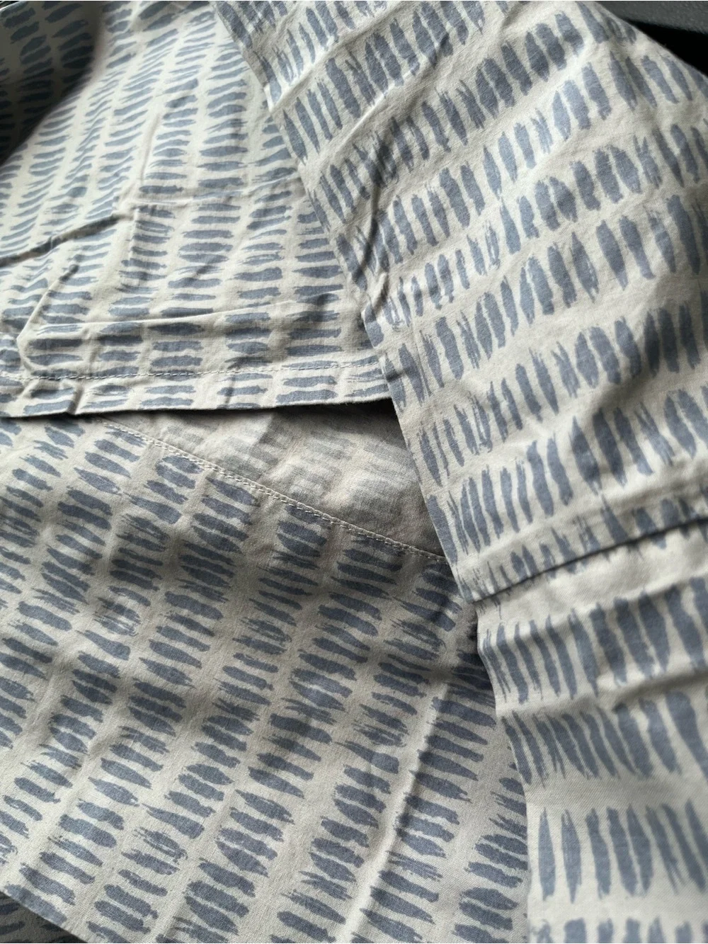 RH TEEN Grey Patterned Cotton Twin size sheet+ PC